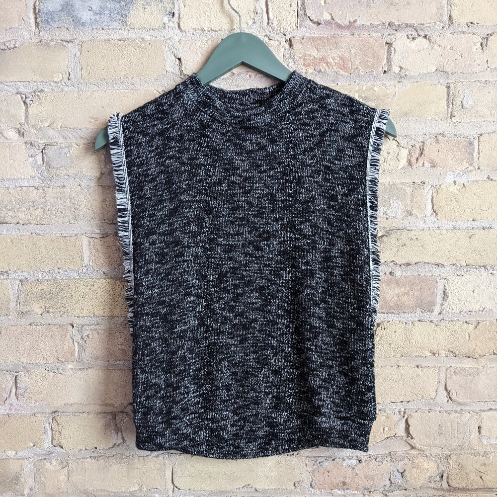 Black Fringe Tank